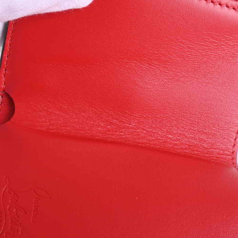 Christian Louboutin Leather Trifold Compact Wallet Black - Picture 6 of 7